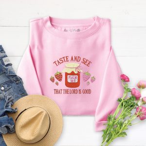 Embroidered Taste and See Sweatshirt
