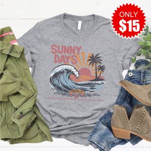 Sunny Days Tee - Heather Grey - 15