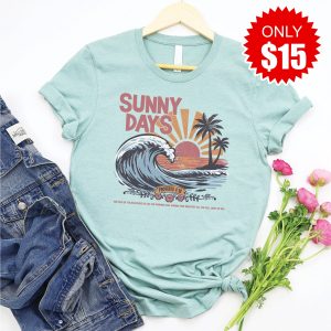 Sunny Days Tee - Heather Dusty Blue - 15